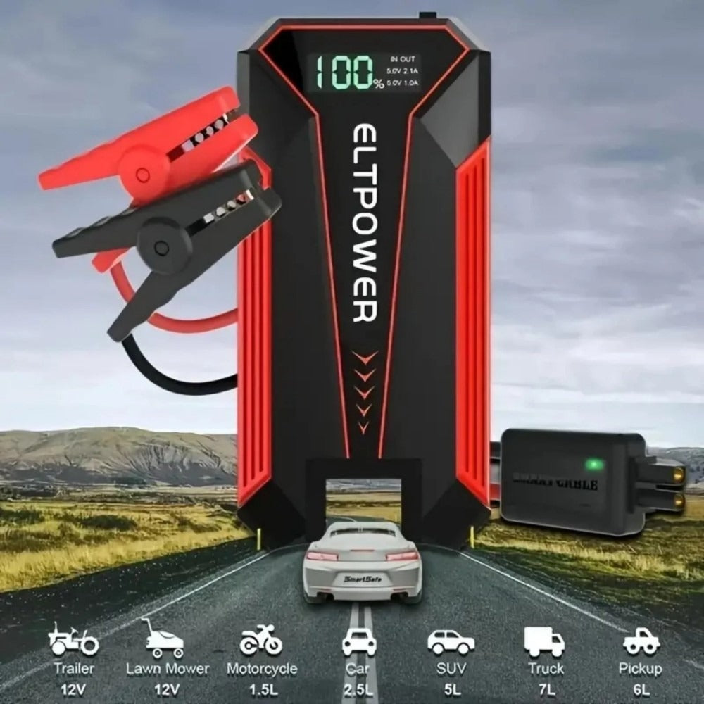 Portable Car Jump Starter + Air Pump with LED